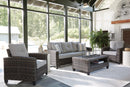 Cloverbrooke Nuvella 4 Piece Outdoor Conversation Set - Furniture Now (CA)