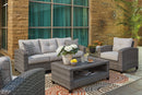 Cloverbrooke Nuvella 4 Piece Outdoor Conversation Set - Furniture Now (CA)