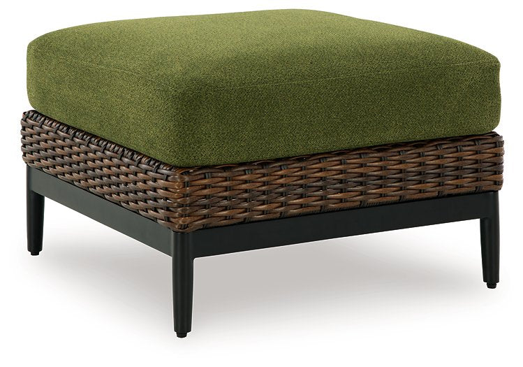 Horizon Hall Outdoor Ottoman with Cushion - Furniture Now (CA)