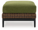 Horizon Hall Outdoor Ottoman with Cushion - Furniture Now (CA)