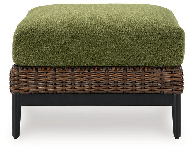 Horizon Hall Outdoor Ottoman with Cushion - Furniture Now (CA)