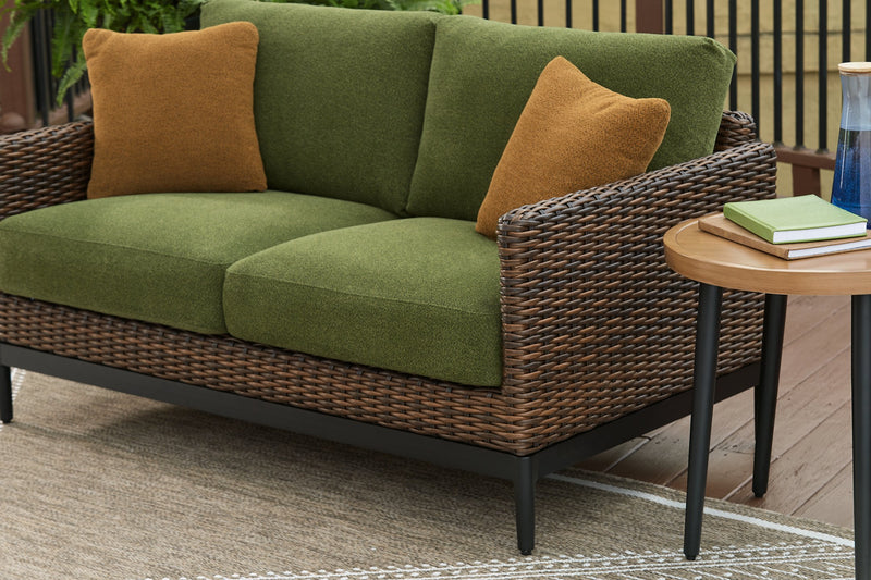 Horizon Hall Outdoor Loveseat with Cushion - Furniture Now (CA)