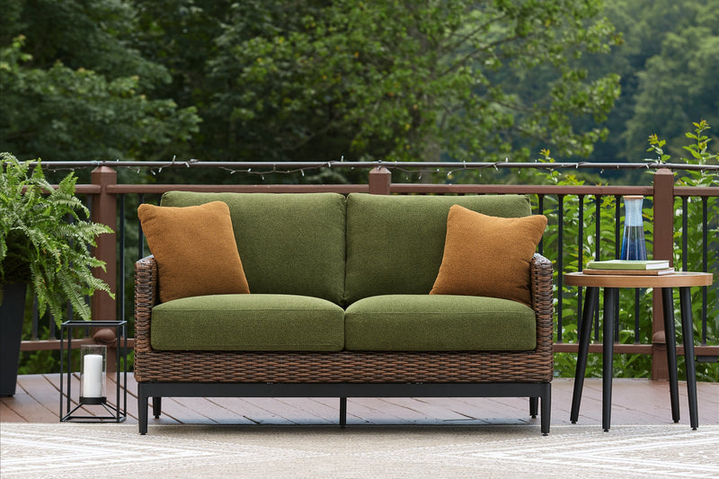 Horizon Hall Outdoor Loveseat with Cushion - Furniture Now (CA)