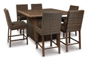 Signature Design by Ashley Paradise Trail P750 7 pc Outdoor Dining Set - Furniture Now (CA)