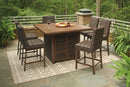 Signature Design by Ashley Paradise Trail P750 7 pc Outdoor Dining Set - Furniture Now (CA)