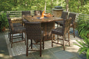 Signature Design by Ashley Paradise Trail P750 7 pc Outdoor Dining Set - Furniture Now (CA)