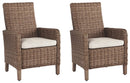 Beachcroft Outdoor Arm Chair with Cushion (Set of 2) - Furniture Now (CA)