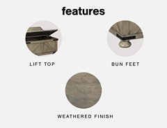 Aldwin Coffee Table With Storage - Furniture Now (CA)