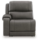 5Z - Pittson Power Reclining Sectional Loveseat with Console