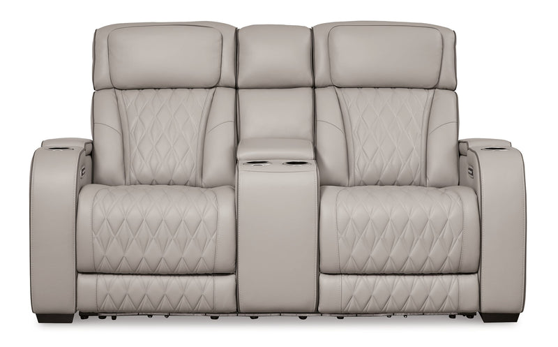 Boyington Power Reclining Loveseat with Console - Furniture Now (CA)