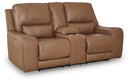 DeepWakes Power Reclining Loveseat with Console - Furniture Now (CA)