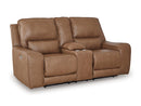 DeepWakes Power Reclining Loveseat with Console - Furniture Now (CA)