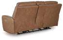 DeepWakes Power Reclining Loveseat with Console - Furniture Now (CA)