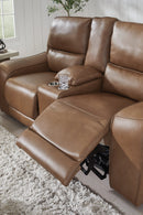DeepWakes Power Reclining Loveseat with Console - Furniture Now (CA)