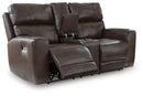 Crossplex Power Reclining Loveseat with Console - Furniture Now (CA)