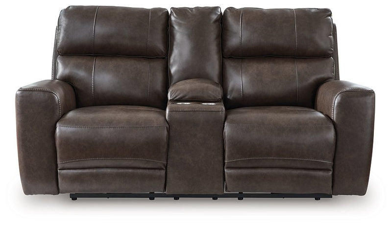 Crossplex Power Reclining Loveseat with Console - Furniture Now (CA)