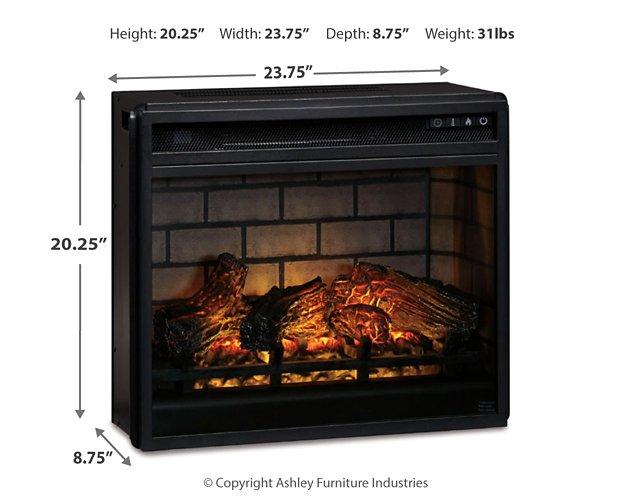Entertainment Accessories Electric Infrared Fireplace Insert - Furniture Now (CA)