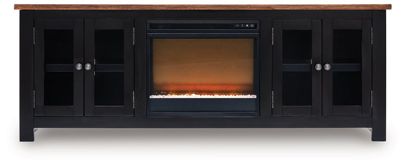 Wildenauer 76" TV Stand with Electric Fireplace