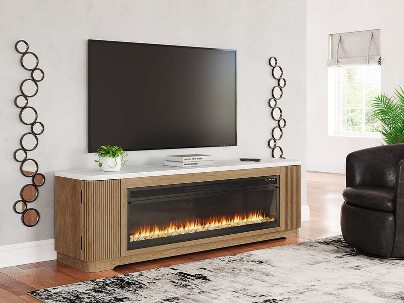 Camdill 80" TV Stand with Electric Fireplace - Furniture Now (CA)
