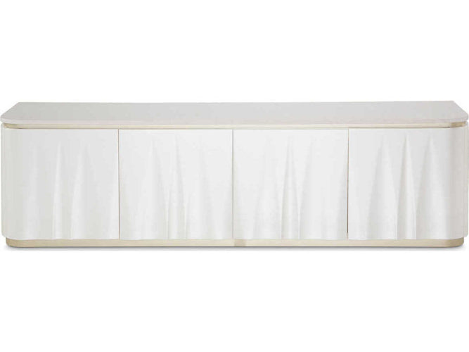 AICO Furniture London Place Media Cabinet in Creamy Pearl - Furniture Now (CA)