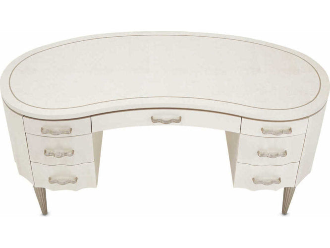 AICO Furniture London Place Desk in Creamy Pearl - Furniture Now (CA)