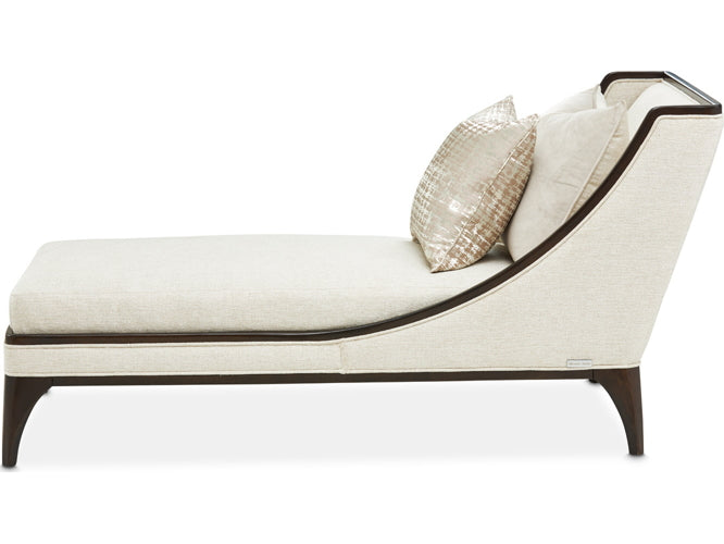 AICO Paris Chic Armless Chaise Cremini in Espresso - Furniture Now (CA)