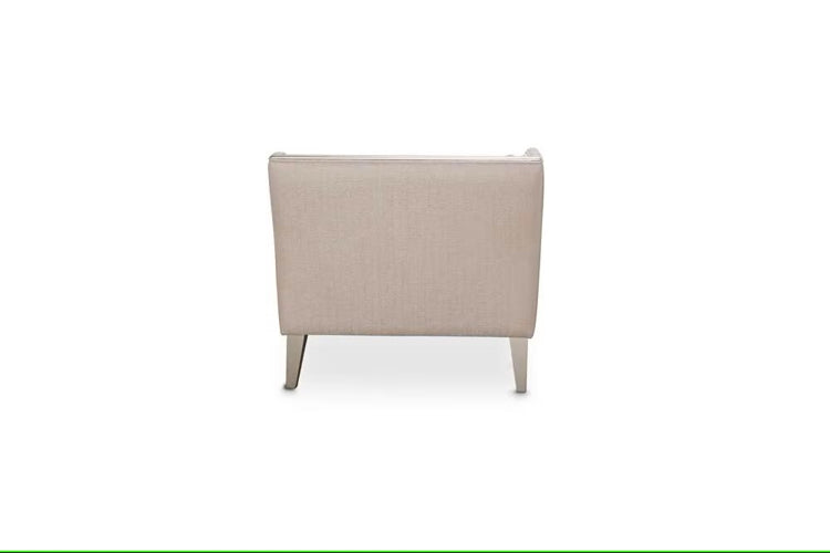 AICO Furniture Camden Court LAF Chaise Flax in Platinum - Furniture Now (CA)