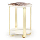 AICO Ariana Chairside Table in Gold image
