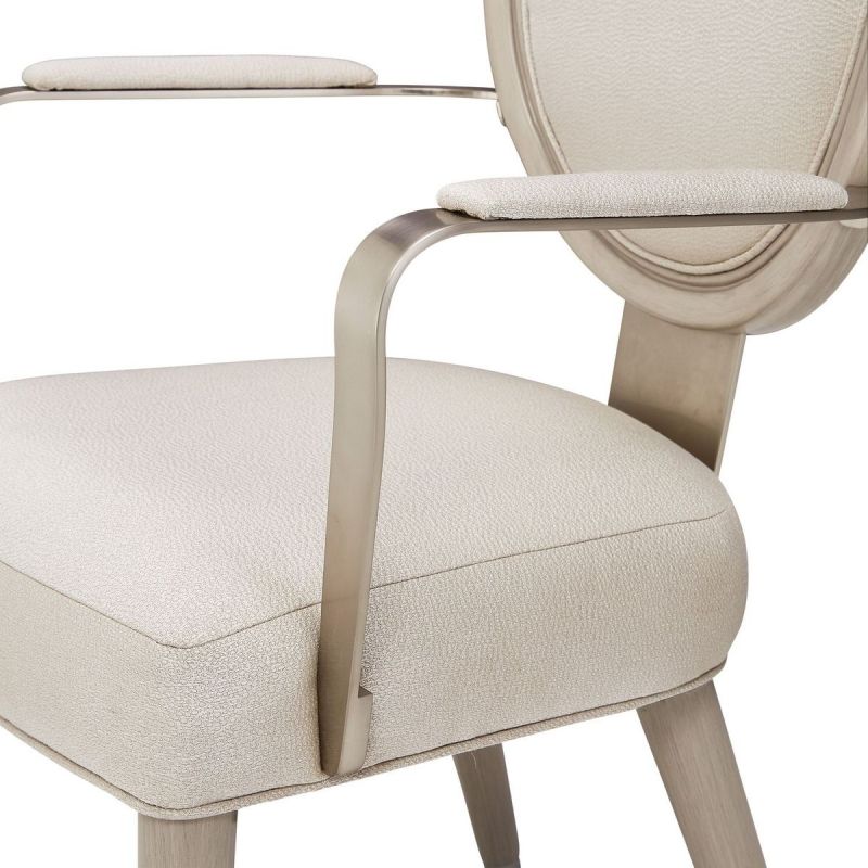 AICO Eclipse Arm Chair (Set of 2) in Moonlight - Furniture Now (CA)