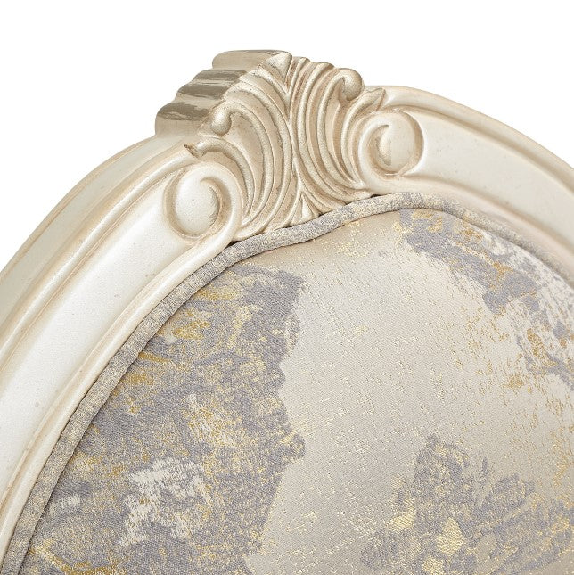 AICO Lavelle Oval Back Wood Chair Mystic in Classic Pearl - Furniture Now (CA)