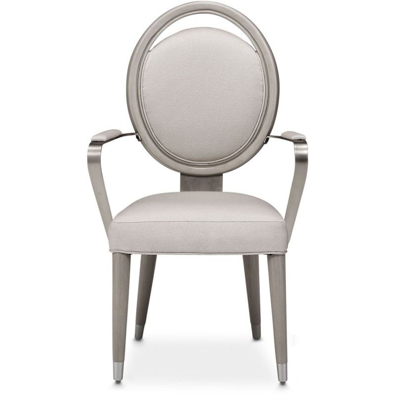 AICO Eclipse Arm Chair (Set of 2) in Moonlight - Furniture Now (CA)