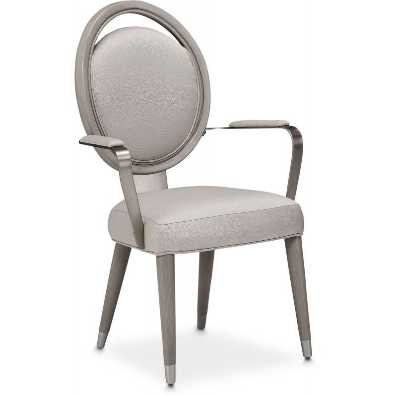 AICO Eclipse Arm Chair (Set of 2) in Moonlight image