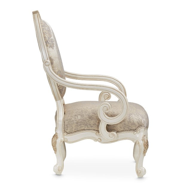 AICO Lavelle Oval Back Wood Chair Mystic in Classic Pearl - Furniture Now (CA)