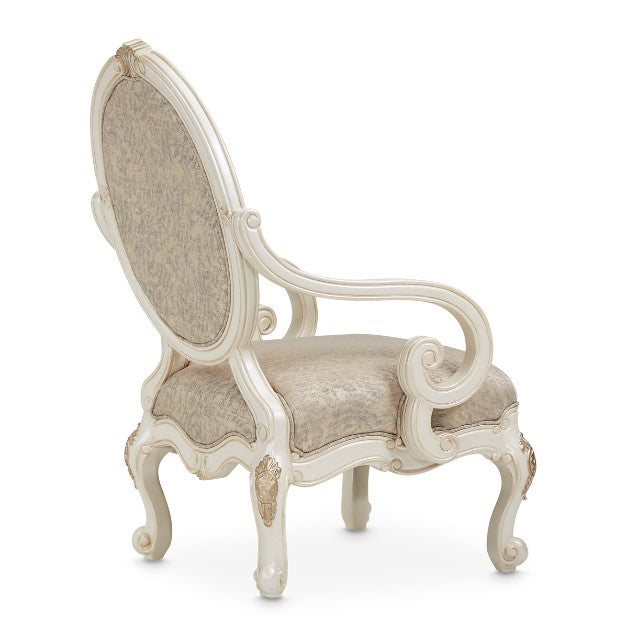 AICO Lavelle Oval Back Wood Chair Mystic in Classic Pearl - Furniture Now (CA)