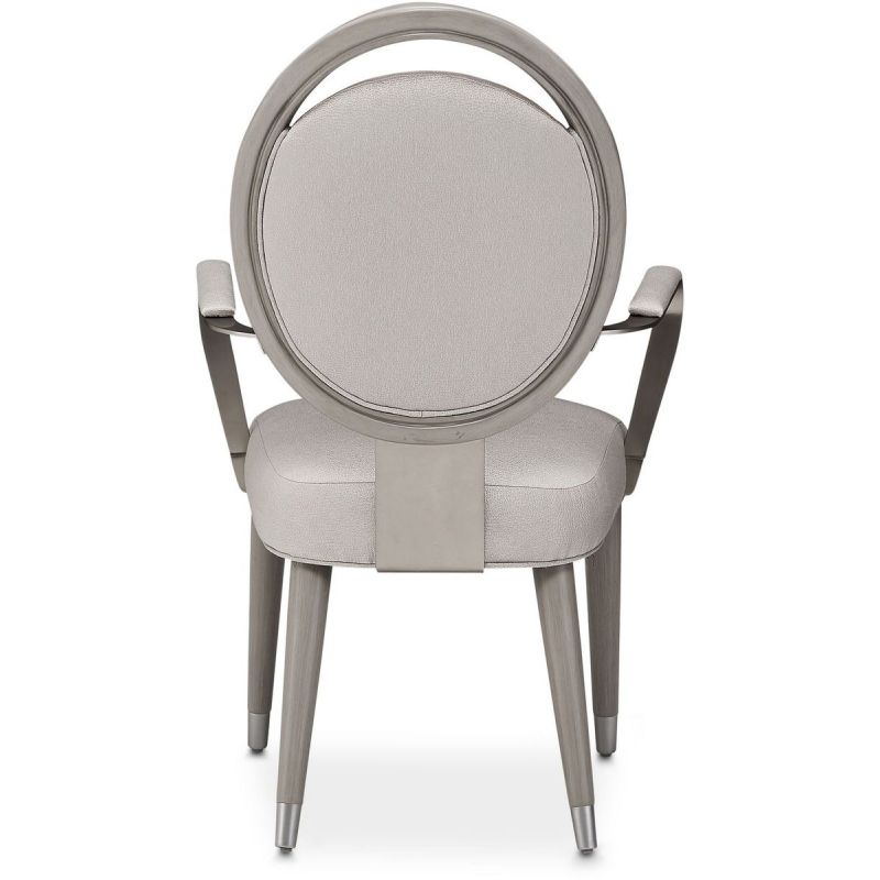 AICO Eclipse Arm Chair (Set of 2) in Moonlight - Furniture Now (CA)