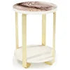 Aico Michael Amini Ariana Chairside Table, Gold - Furniture Now (CA)