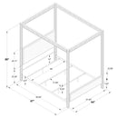 Zimmerlee Canopy Panel Bed