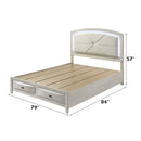 EK Bed w/Storage & LED