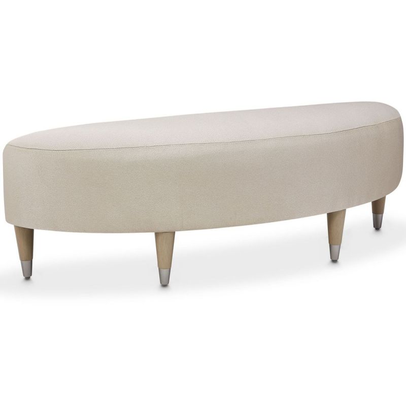 AICO Eclipse Bed Bench in Moonlight - Furniture Now (CA)