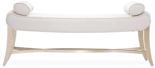 AICO Malibu Crest Bed Bench in Chardonnay - Furniture Now (CA)