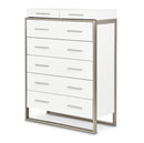 AICO Marquee Chest in Cloud White - Furniture Now (CA)