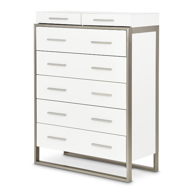 AICO Marquee Chest in Cloud White - Furniture Now (CA)