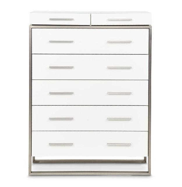 AICO Marquee Chest in Cloud White - Furniture Now (CA)