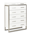 AICO Marquee Chest in Cloud White image