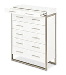 AICO Marquee Chest in Cloud White - Furniture Now (CA)