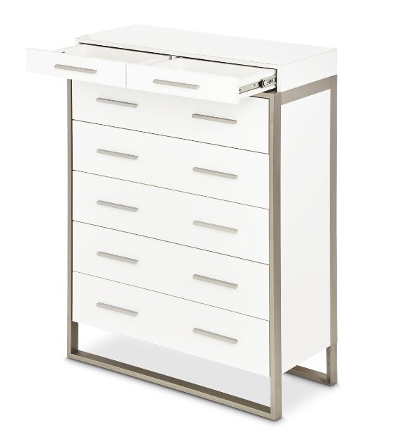 AICO Marquee Chest in Cloud White - Furniture Now (CA)