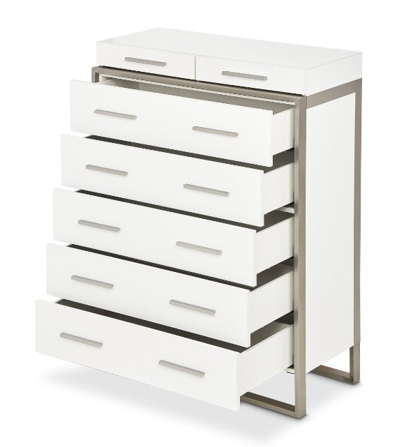 AICO Marquee Chest in Cloud White - Furniture Now (CA)