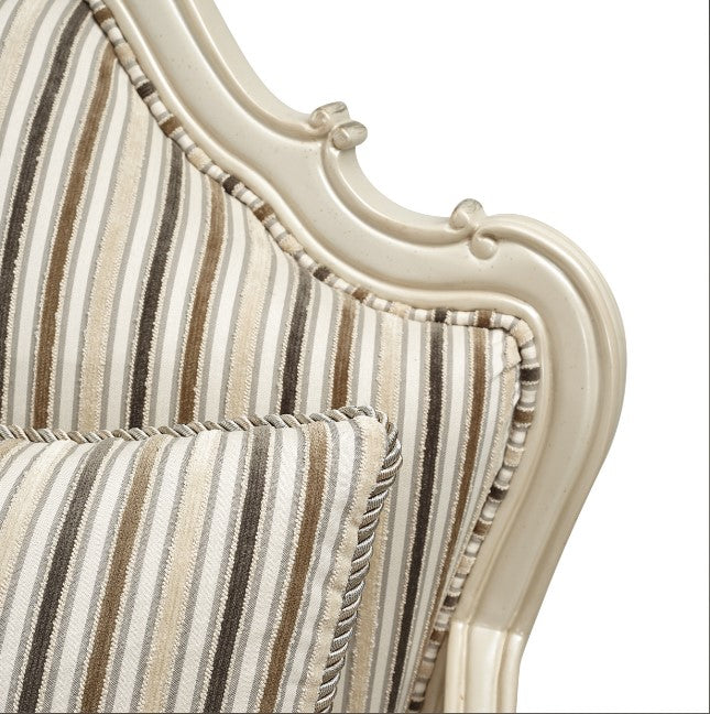 AICO Lavelle Bergere Wood Chair Birch in Classic Pearl - Furniture Now (CA)