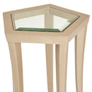 AICO La Rachelle Chairside Table in Medium Champagne - Furniture Now (CA)