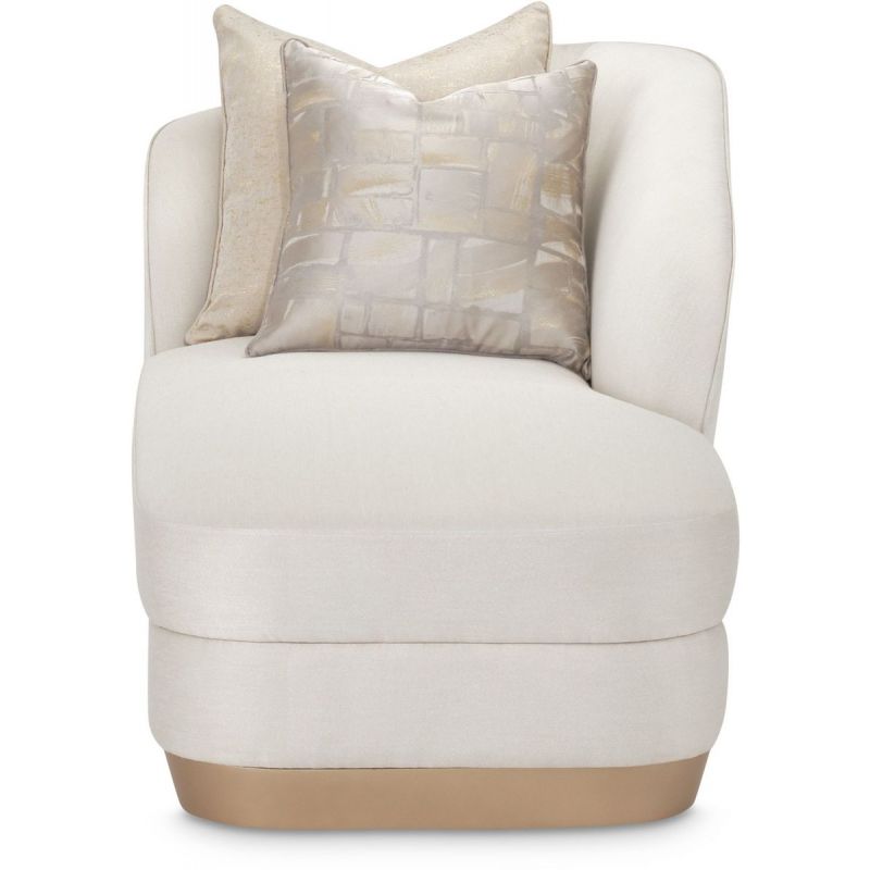 AICO La Rachelle Chaise ICICLE in Medium Champagne - Furniture Now (CA)